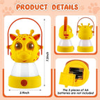 VIHOSE 2 Set Animal LED Camping Lantern and Headlamp 4 Pcs Animal Themed Camping Equipment Room Nightlight Battery Powered Night Light for Emergency, Hurricane, Lightweight Tent Lamp