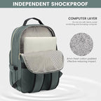 LOVEVOOK Laptop Backpack for Women 15.6 inch,Cute Womens Travel Backpack Purse,Professional Laptop Computer Bag,Waterproof Work Business College Teacher Bag Carry on Backpack with USB Port,Grass Green