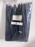 XINGO 1000 PCS Black Zip Ties 12 Inch, 60 LBS Tensile Strength, Self-Locking Nylon Plastic Nylon PA66 Wire Ties for Indoor and Outdoor Use