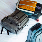 Topo Designs Global Travel Bag 30-40 Liter - Carry-on Compliant Versatile Pack, 3 Carry Options, External Laptop Sleeve (Eco-Friendly, 30L, Apex Black)