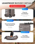 UTOBEST Hydration Bladder,TPU Water Bladder,Water Bladder for Hiking Backpack,BPA Free,Wide Opening,Leak-Proof,Water Reservoir for Hiking Cycling Camping Running