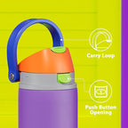 32 oz Insulated Water Bottle for Women: Meoky Stainless Steel Metal Water Bottle with 2-in-1 Straw and Spout Lid - Leak Proof, Cold for 24 Hours, Protective Silicone Base, BPA-Free for School, Violet