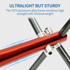 SHALLWE Camping Chairs, All Aluminum Frame Portable Folding Camp Chair for Adults, Heavy Duty High Back Collapsible with Built-in Pillow, Side Pocket, Carry Bag for Backpacking, Hiking, Beach