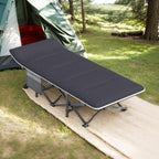 ATORPOK Camping Cot for Adults with Cushion Comfortable, Tent Folding Cot for Sleeping, Lightweight Folding Bed with Carry Bag Supports 450 lbs
