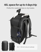 GHERSON Travel Laptop Backpack, TSA Friendly Flight Approved Carry-on Luggage,Water-resistant Lightweight Business Rucksack，Durable Large Weekender Bag Daypack Fits 17.3 Inch Laptop