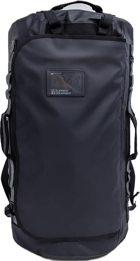Element Equipment Trailhead 2.0 Waterproof Duffel Bag Shoulder Straps Black/Grey Medium