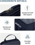 ECOHUB 4 Set /6 Set Packing Cubes for Travel Durable Suitcase Organizer Bags Set with Personalized Tag Various Sizes Travel Essentials Traveling Accessories for Luggage Machine Washable
