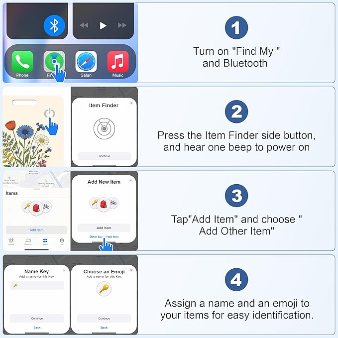 Wallet Tracker Card (iOS Only), Rechargeable Bluetooth Smart Tracking for Apple Find My Compatible Anti Tracker for Men Women Slim Item Locator for Purse Passport Key Luggage Tag (1Pcs/THYU FLR)