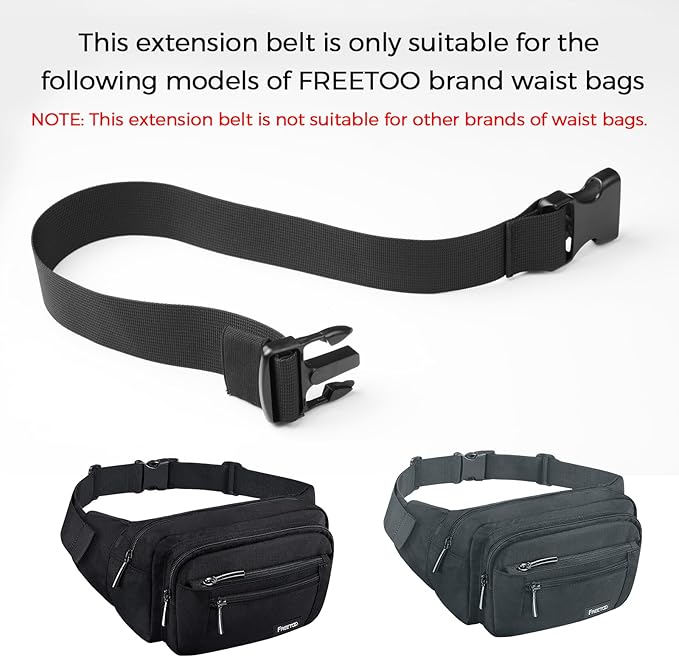 FREETOO Waist Pack Bag Fanny Pack for Men&Women Hip Bum Bag with Adjustable Strap for Outdoors Workout Traveling Casual Running Hiking Cycling