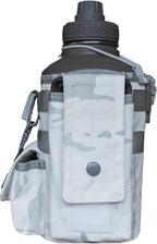 Iron Infidel Battle Bottle - Half Gallon Insulated Water Bottle with Paracord Handle, 64 oz Stainless Steel 2L Water Jug with Rugged, Removable Sleeve for Keys, Wallet, & Phone (Arctic Camo 2 Liter)