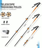 G2 21/25/30 Inches Light Weight Snowshoes for Women Men Youth, Set with Trekking Poles, Tote Bag, Gaiters,Special Fast Ratchet Binding, Orang/Blue/Red Available