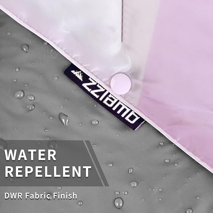 zzlamb Camping Blanket, Outdoor Lightweight Travel Blanket Puffy Portable Down Alternative, Windproof Warm Cloak with Snaps, Cozy Quilt Backpacking Picnic RV Plane Car Hammock Beach Climbing