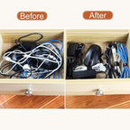 MVYC 150PCS 8 Inch Cable Ties Reusable Multi-Purpose Wire Ties Cord Organizer Adjustable Cable Management 5 Colors