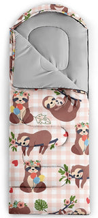 QOOMO Camping Sleeping Bags,3 Season Warm & Cool Weather,Lightweight,Waterproof Sleeping Bags for Adults & Kids,Traveling,and Outdoors,Camping Gear Equipment