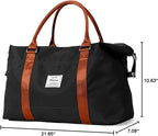 HYC00 Travel Duffel Bag,Carry-on Overnight Weekender Bags for Women,Sports Tote Gym Bag with Wet Pocket