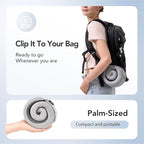 Travel Pillow, 100% Pure Memory Foam Travel Neck Pillow Airplane Neck Support Ergonomic Design for Traveling Suitable for Airplanes,Offices and Cars-Grey