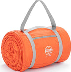 STOVER Waterproof Stadium Blanket – Portable Outdoor Camping Blanket for Travel, Picnics, or Sports – Warm, Windproof, Lightweight, and Packable (Game Day Orange)