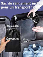 Foot Hammock for Plane, Moman Footrest Airplane Travel Foot Swing Essentials with Upgrade Comfort Leg Rest Pad Cotton for Long Flight Car Drive Office Under Desk hamaca para pies de avión Reposapiés