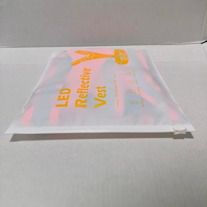 Led Light Up Running Vest Reflective Vest for Runners Night Walking, Rechargeable LED Reflective Running Vest High Visibility with Adjustable Waist/Shoulde, Reflective Armband for Women Men