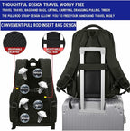 Men's Multilayer Backpack Business Casual Large Capacity Multifunctional Laptop Bag (Grey)