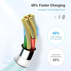 [ Apple MFi Certified ] iPhone Charger 3ft, Lightning to USB Cable 3 Feet, Fast Apple Charging Cable Cord 3 Foot for iPhone 14 Pro Max/13 Pro Max/12 Mini /11 Pro/11/XS/XR/8/7/6s/6/5S/iPad/Air.