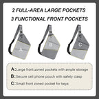 Anti Theft Crossbody Travel Bags for Women Men Cross Body Slim Sling Handbags with S Hook Antitheft