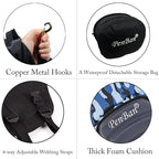 Universal Deluxe Kayak Seat Cushion with Storage Bag for Kayak,Padded Boat,SUP,Canoe,Fishing Boat,Seats with 4 Adjustable Straps