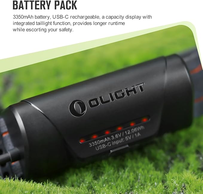 OLIGHT Array 2 Pro 1500 Lumens Headlamp with Red Light Option, Powered by USB-C Rechargeable LED Headlight with Motion Sensor for Outdoors, Camping, Running, Working (Orange)