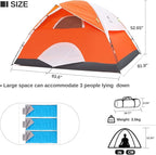 CAMEL CROWN Tents for Camping 2/3/4/5 Person Camping Dome Tent, Waterproof,Spacious, Lightweight Portable Backpacking Tent for Outdoor Camping/Hiking