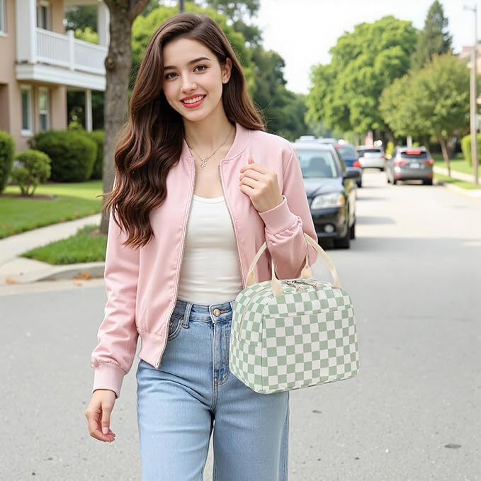 Bluboon Lunch Box for Women Cute Lunch Bag Reusable Insulated Lunch Bags Large Capacity Lunchbox Cooler for Work Picnic or Travel