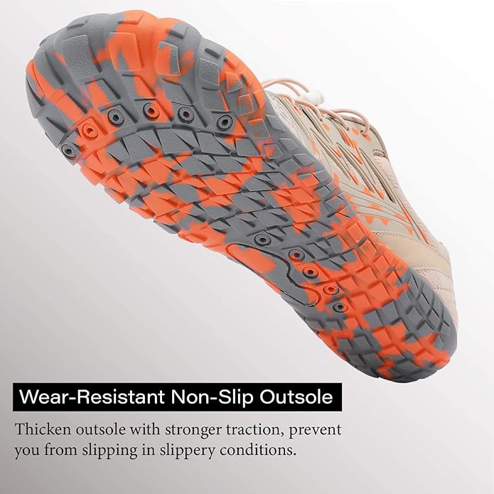 L-RUN Barefoot Water Shoes Women Mens Aqua Sock Athletic Hiking Water Sports Shoes for Swim Beach Pool Sand Diving Walking