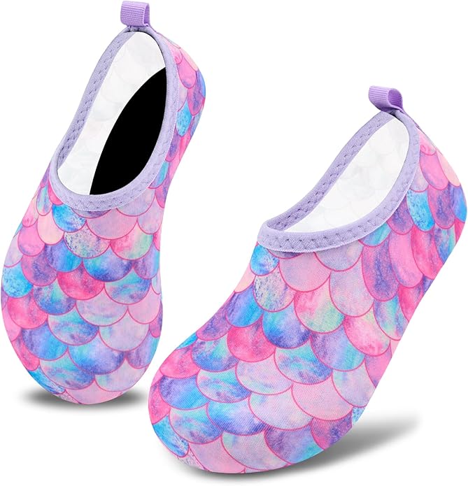Deevike Kids Water Shoes Boys Grils Barefoot Quick Dry Aqua Socks Beach Shoes for Toddler Sports Swim Surf Outdoor Walking