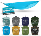KAMMOK: Roo Single Hammock | Made from Strong & 100% Recycled Water Resistant Ripstop Fabric | Comfortable, Packable, Lightweight (Lifetime Adventure Grade Warranty), Sky Blue