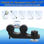 1006 2 PCS Adjustable Kayak Paddle Holder Track Mount Fits Various Shaft Diameters –Universal Rail Mount for Paddle, Fishing Rod, Net – Kayak Accessories for Fishing & Touring