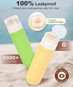Quatish 20 Pack Travel Bottles for Toiletries, Original Patented, TSA Approved Travel Size Containers, Leak Proof Silicone Shampoo and Conditioner Bottles Women & Men, Airplane Essentials, Multi