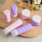 INSFIT Silicone Travel Bottles Set, 6 Pack Travel Size Toiletries, Leakproof Travel Bottles for Toiletries, Travel Accessories for Women, Airplane Travel Essentials, Travel Containers for Toiletries