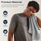 BAGAIL Camping Towel with EVA Case, Compact & Ultra Soft Microfiber Travel Towel - Super Absorbent & Lightweight Quick Dry Towels for Sports, Beach, Gym, Backpacking, Hiking and Yoga