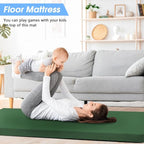 CYMULA Memory Foam Camping Mattress Pad,3inch Sleeping Pad for Camping,Non-Slip Bottom Floor Cot Car Mattress Bed with Retaining Portable Roll up Mattress Pad Mat for Travel Truck Guest Bed Tent