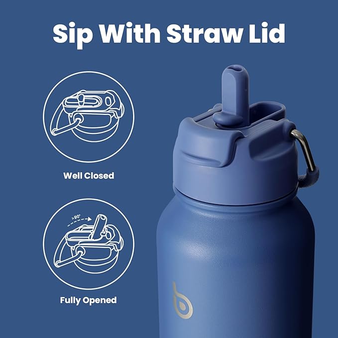 BOTTLE BOTTLE 40 oz sports water bottle stainless steel insulated water bottle with straw and pills holder