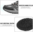Kricely Men's Trail Running Shoes Non Slip Hiking Shoes Tennis Shoes Fashion Sneakers Workout Footwear