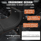 Car Air Mattress Bed: Inflatable Back Seat Air Mattress for Car, Thickened Camping Sleeping Pads with 2 Pillows & Air Pumps, Fits Sedan/Truck/SUV, Black