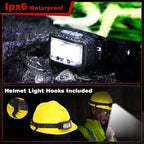 Headlamp Rechargeable,2 Pack 2000 Lumen Super Bright Led Headlamp,16 Modes Motion Sensor Head Lamp,Ipx6 Waterproof Lightweight Headlight,White Red Flashlight For Fishing Camping Hunting Essentials