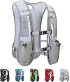 UTOBEST Running Vest, 5L Hydration Vest Lightweight, Breathable and Sweatproof Running Backpack, Adjustable Running Hydration Vest for Trail Running Marathon Race Jogging Cycling