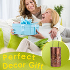 Boho Solar Lanterns Outdoor 2 Pack - Birthday Gifts for Women Mom Grandma Metal Hanging Solar Powered Unique Garden Decorative LED Lights for Outside Yard Patio Lawn Porch Decor(Butterfly)