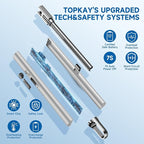 2 Pack Electric Candle Lighter Flameless Arc Windproof Flexible Long Neck USB Rechargeable Lighter for BBQ Grill Fireworks Camping.(Silver)