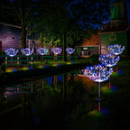 Christmas Solar Garden Lights for Outdoor Decor, Waterproof 2 Pack Solar Powered Firework Stake 120 LED Sparklers String Lights for Yard Pathway Halloween Christmas Decorations(Colorful)