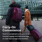 Osprey Ozone Laptop Backpack with Ventilated AirScape™ Backpanel - Lightweight Travel Backpack with 16” Laptop Sleeve - Carry-On Compatible Travel Bag for Men and Women, Moody Burgundy