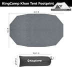 KingCamp Tent Footprint Waterproof Camping Tarp, Ultralight Lightweight Durable Groundsheet for Camping Hiking Backpacking - Fits for KingCamp Khan Palace Tent