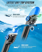 QingSong Full Face Snorkel Mask for Adults, Snorkeling Gear with Camera Mount, 180 Degree Panoramic View Snorkel Set Anti-Fog Anti-Leak