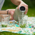 IDEUS Insulated Stainless Steel Water Bottle with 2 Leak-Proof Lids, Thermal Water Flask for Hiking Biking, 32oz, Red